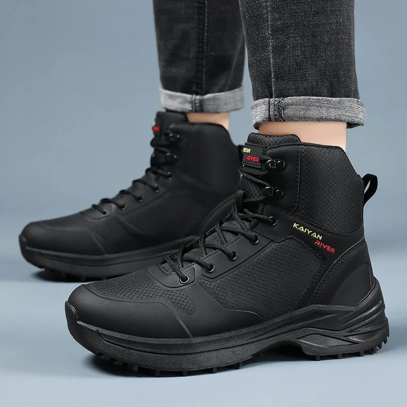 Мужские походные ботинки, непромокаемая зимняя уличная удобная универсальная походная обувь унисекс, прогулочная повседневная обувь