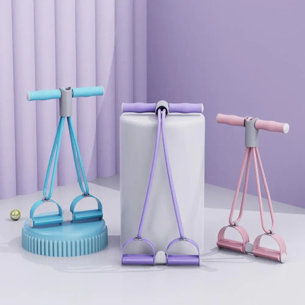 

Separable Pedal Ankle Puller Core Workout Aid Resistance Band with Handle Elastic Yoga Sit-up Pull Rope Workout Equipment