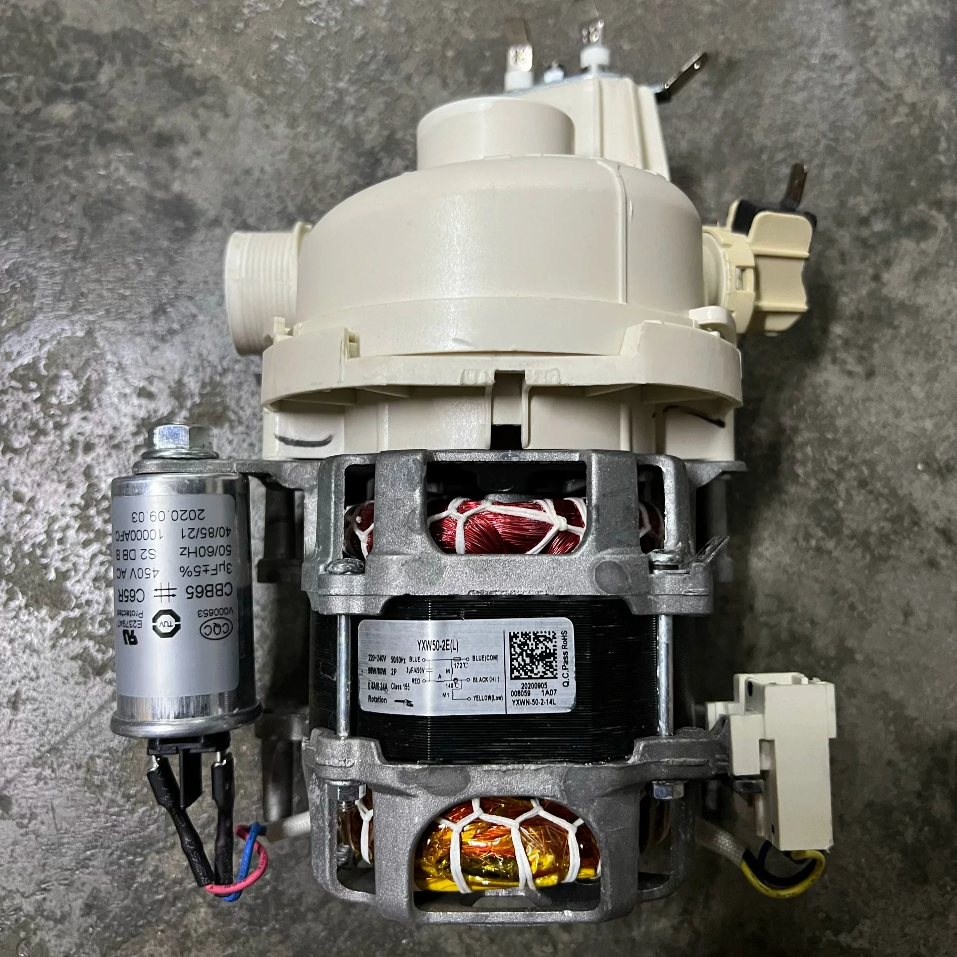 Dishwasher Pump Motor YXW50-2E—A Replacement Part for Dishwashers