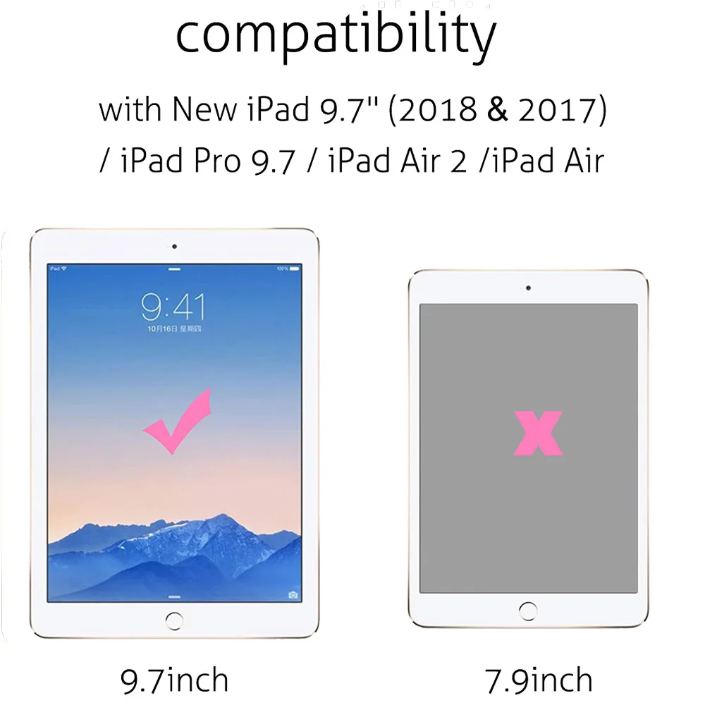 2Pack Screen Protector Compatibel Met De Nieuwe Ipad 2017 2018 5th 6th 9.7 /Ipad Air 2 1 /Pro 9.7 Inch Beschermende Gehard Glas Film