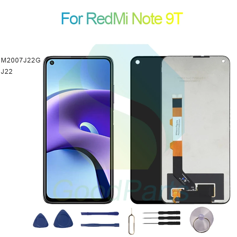 

For RedMi Note 9T LCD Display Screen 6.53" M2007J22G, J22 For RedMi Note 9T Touch Digitizer Assembly Replacement