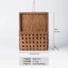 

Small Hanging Basket for Wall Creative Rustic Storage Basket for Flowers Multifunctional Indoor Home Office Decor