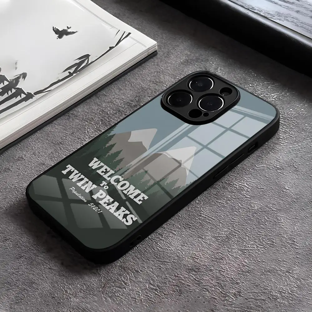 Welcome To Twin Peaks Phone Case Tempered Glass For IPhone 16 Pro 15 Pro Max 14 13 12 11 X XR XS Max 8 7 Plus SE Cover