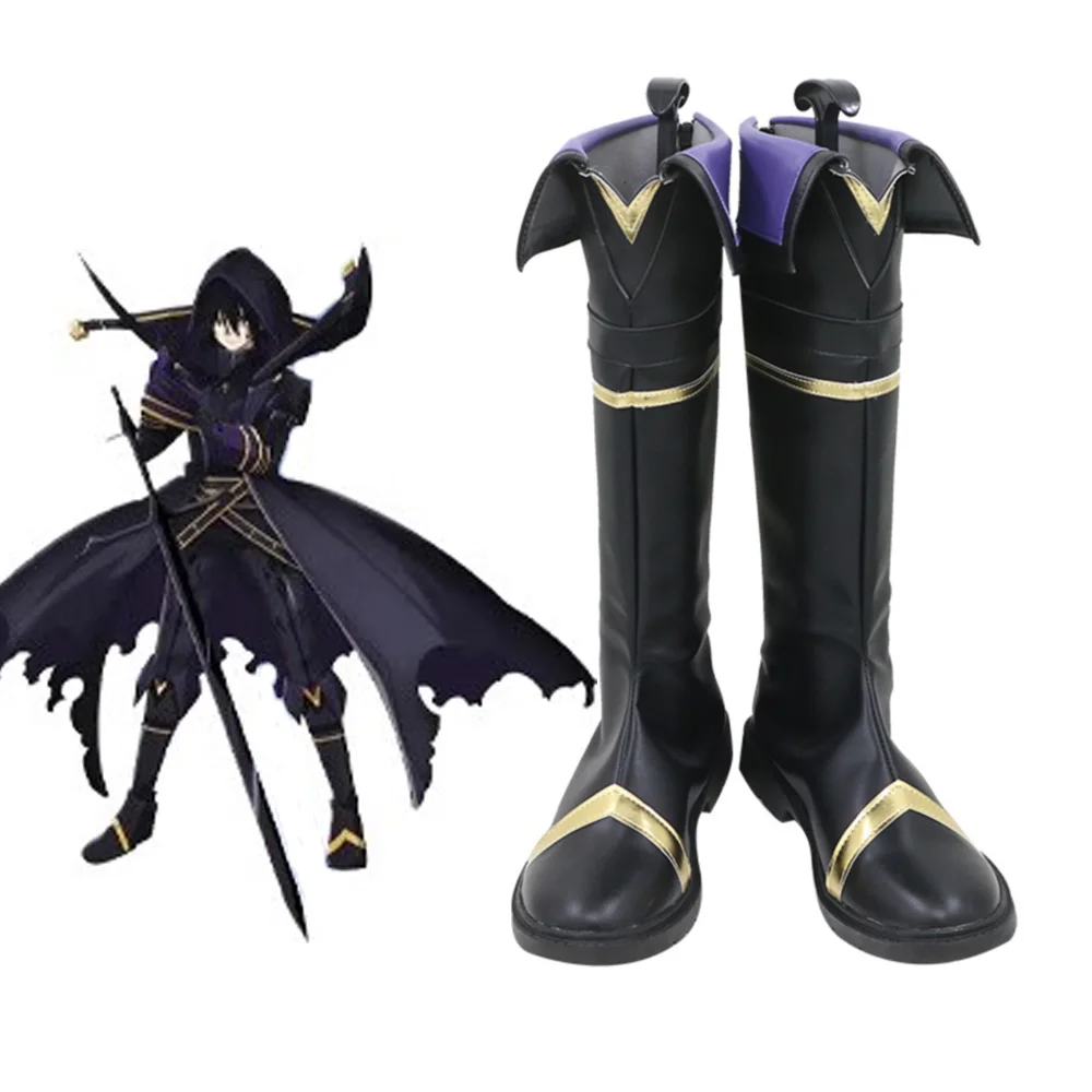 

The Eminence in Shadow Cid Kageno Cosplay Shoes Boots Black Game Anime Halloween Christmas Women Men Costumes Party Props