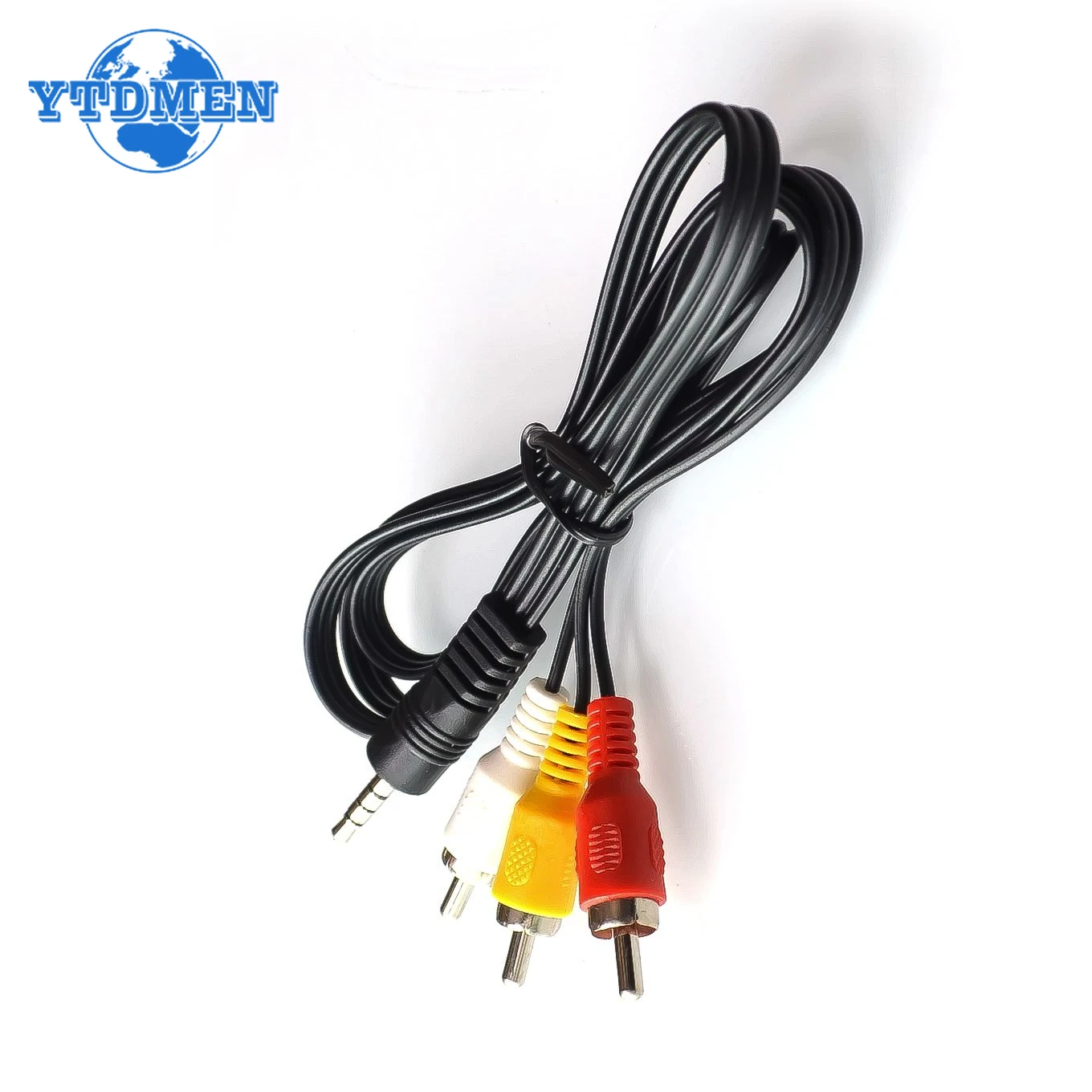 60cm 3.5mm Jack Plug Male To 3 RCA Adapter 3.5 To RCA Male Audio Video AV Cable Wire Cord High Quality