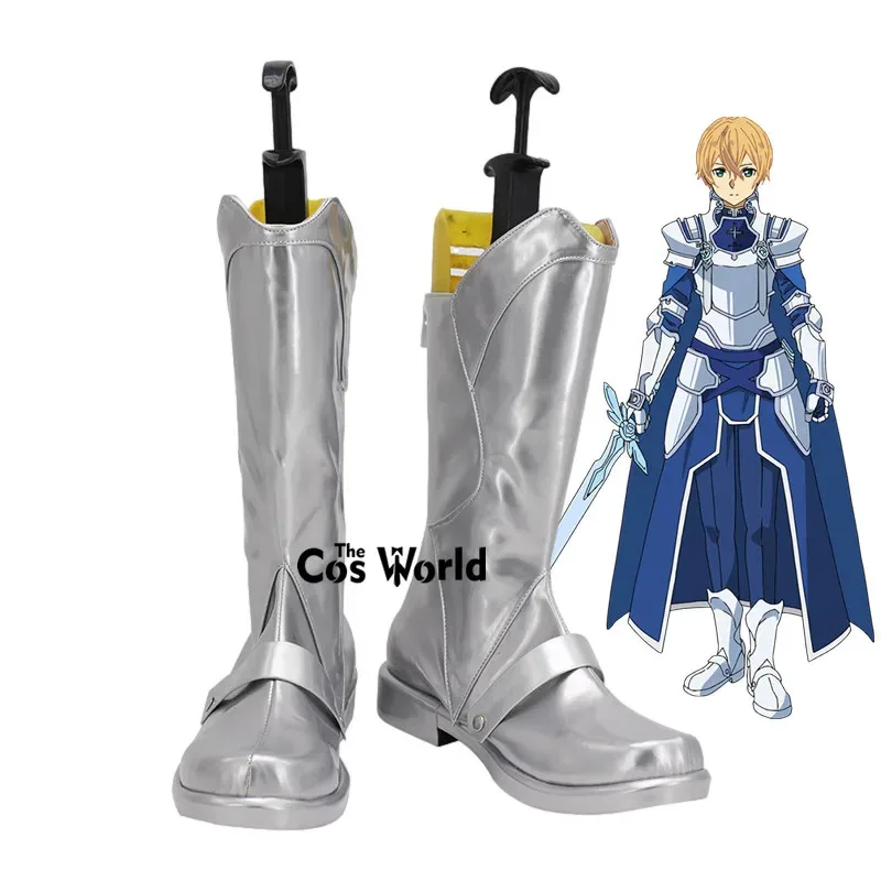 

Sword Art Online Alicization UGO Eugeo Integrity Knight Аниме Настроить Косплей Обувь на низком каблуке Сапоги