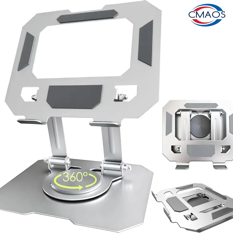 Tablet Stand Swivel Ipad Stand with 360 Rotating Base Adjustable Tablet Holder for Drawing, Compatible with IPad/Air/Mini More