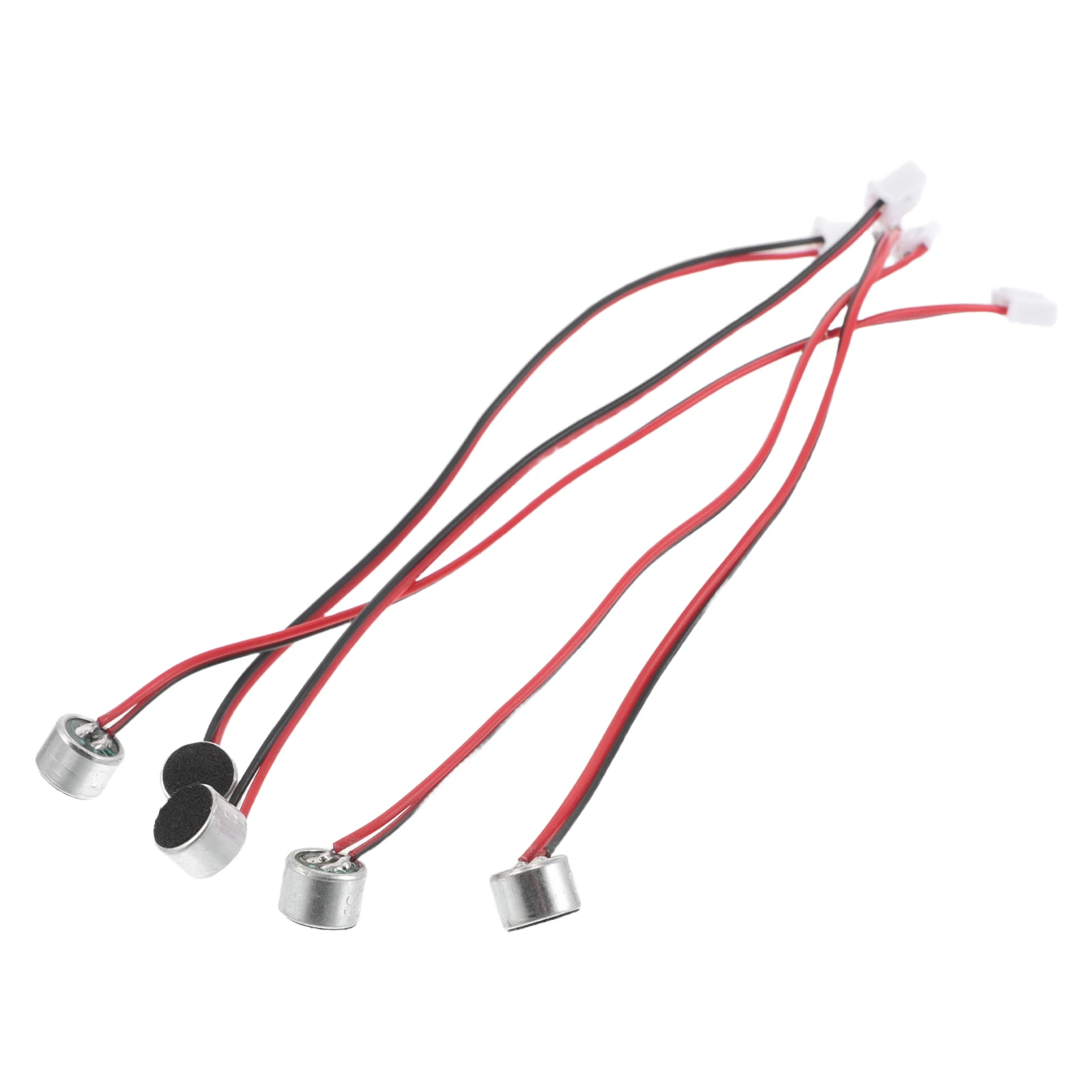 

5pcs Electret Condenser Microphone Vocal Cord Wire Lead Miniature DJ Accessories Wired Mic Element High Sensitivity Stereo Sound