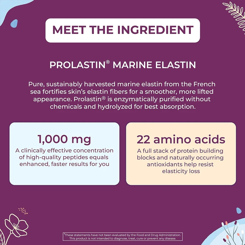 Pro Elastin, добавка к эластину 1000 мг, помогает уменьшить признаки старения, улучшить здоровье кожи, подтянуть и растянуть, уменьшить морщины