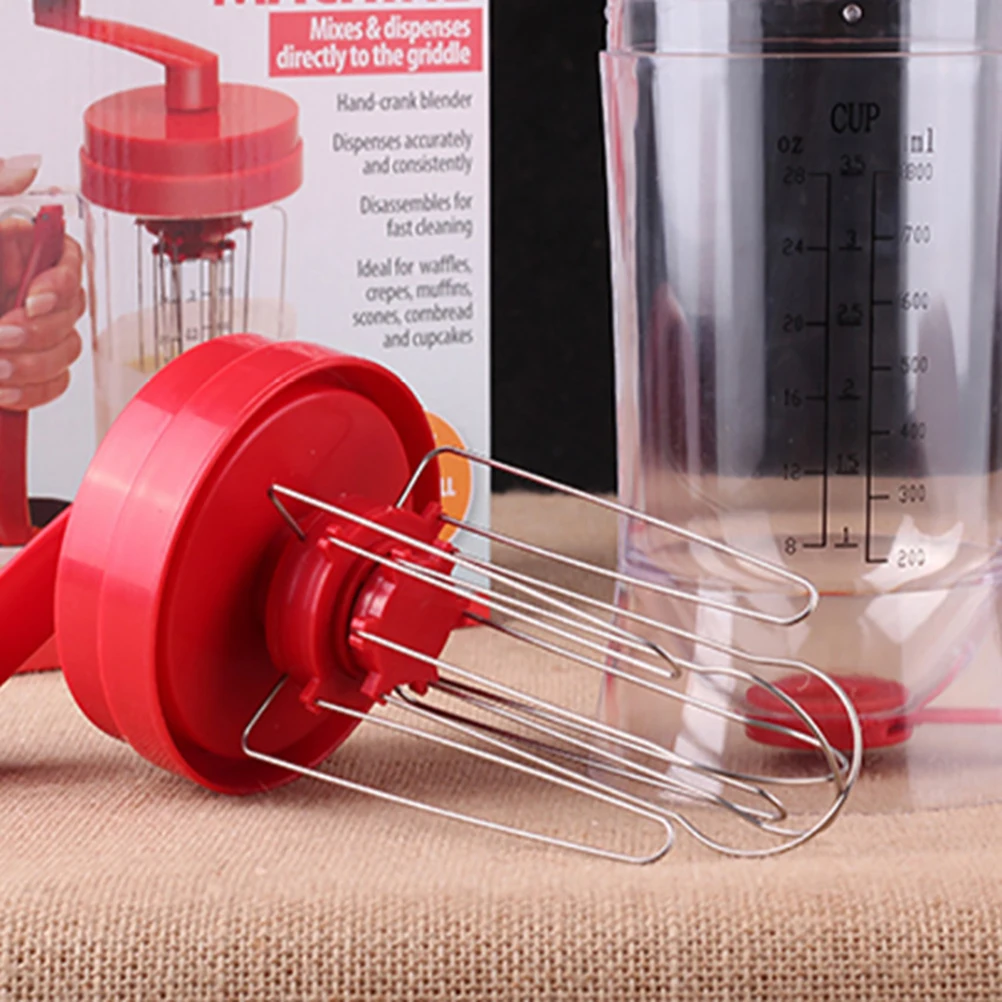 

Manual Batter Dispenser Mixer Cupcakes Pancakes Measuring Marks Easy Clean Handheld Tools Kitchen Pastry