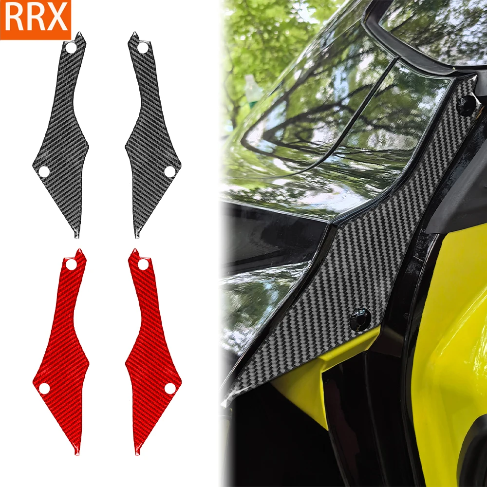 For Chevrolet Corvette C8 Z51 Z06 2020-2023 Real Carbon Fiber Sticker Rear door frame Panel Car Accessories Exterior decorative