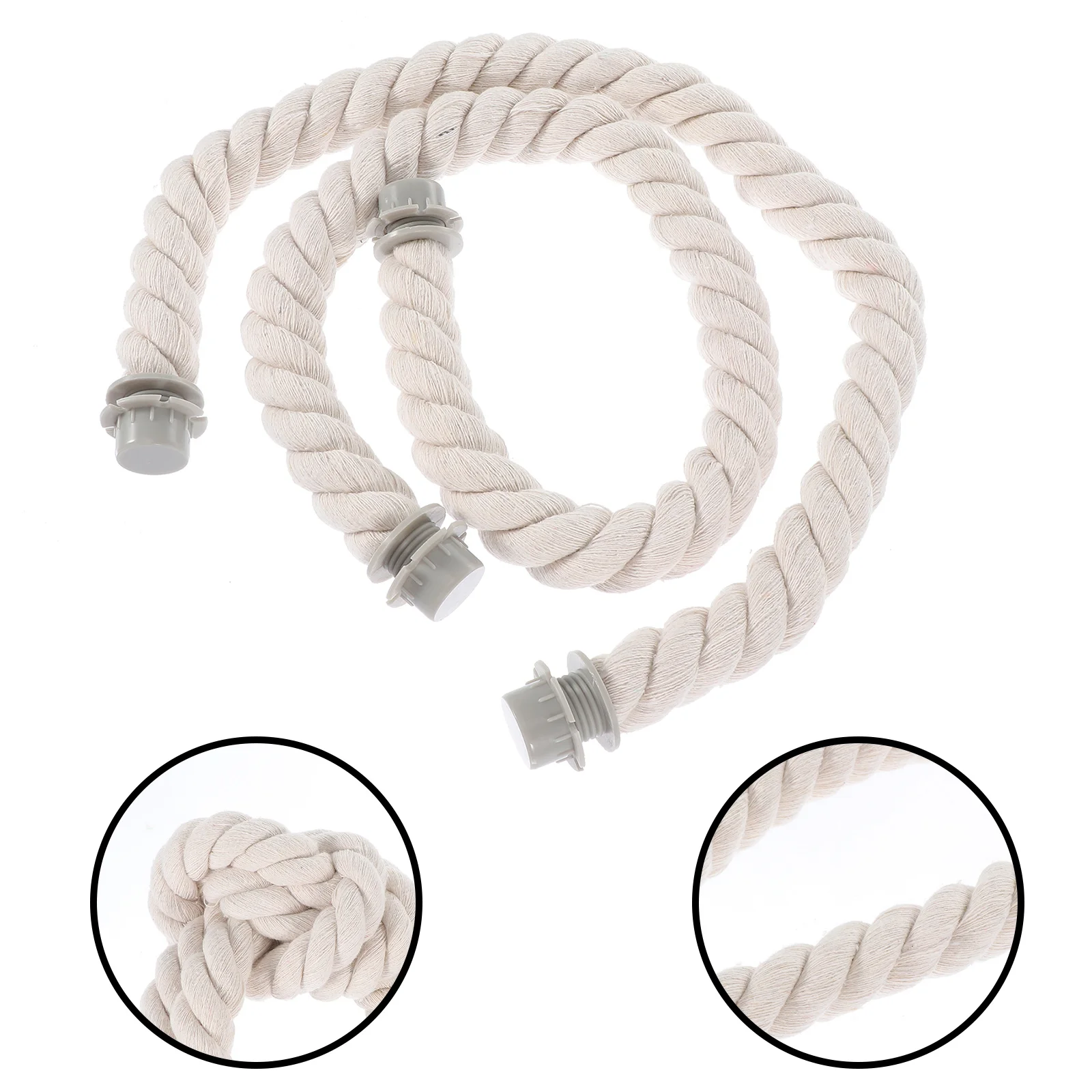 

2Pcs Beach Bag Handles Detachable Rope Design Replacement for DIY Handbag Decorative Strap Women Bag Accessories