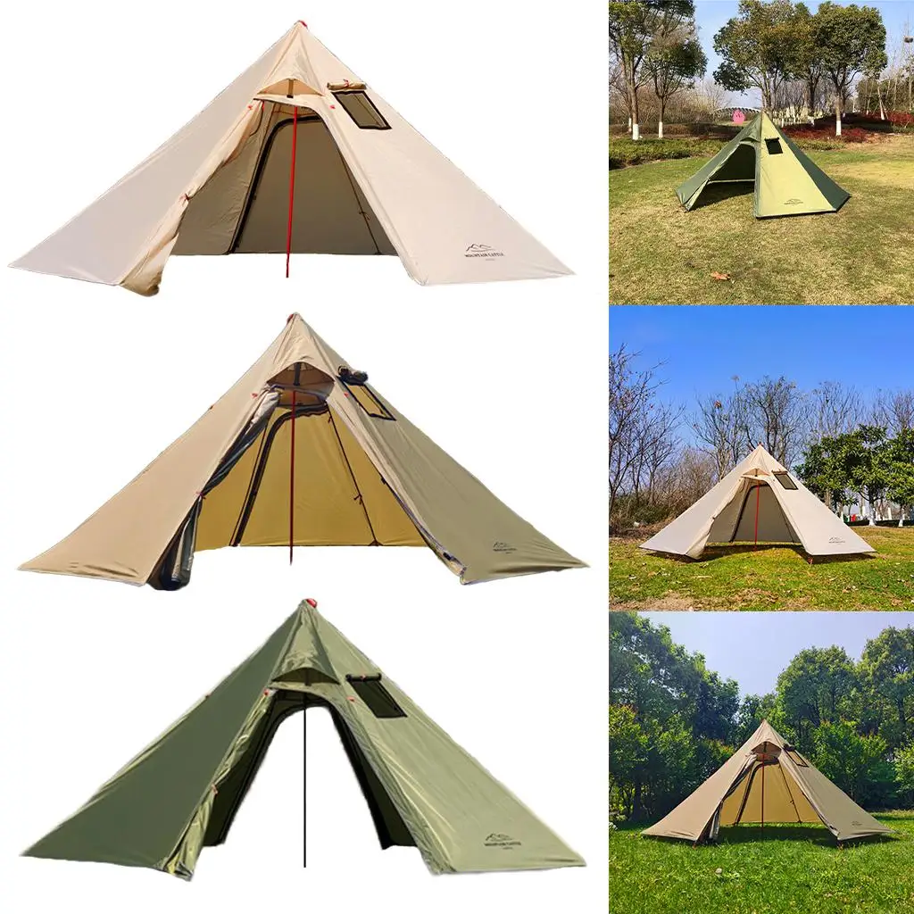 Hot Tent with Stove Jack 4 Season Waterproof 3 Person Tent Lightweight for Hiking Camping Backpacking Travel Winter Camping Hot Tent with Stove Jack 4 Season Waterproof 3 Person Tent Lightweight for Hiking Camping Backpacking Travel Winter Camping