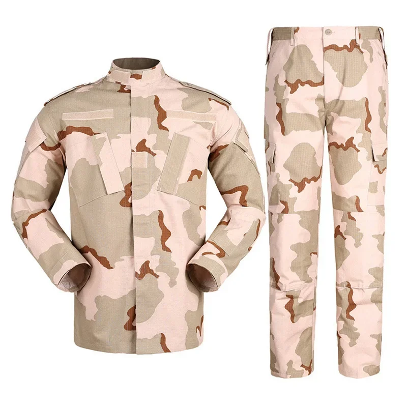 2026 Desert & Jungle Outdoor Camouflage Uniform Tactical Uniform Combat Hunting Suit BDU Training Jacket and Pant view 2
