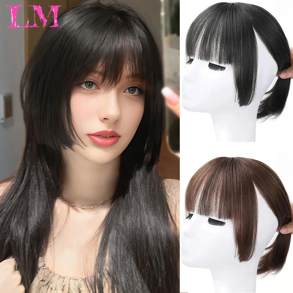 LM Synthetic 3D Bangs Hair 3D Air Bangs Patchwork Wig One Card One Piece Bangs Natural Invisible Wig For Women