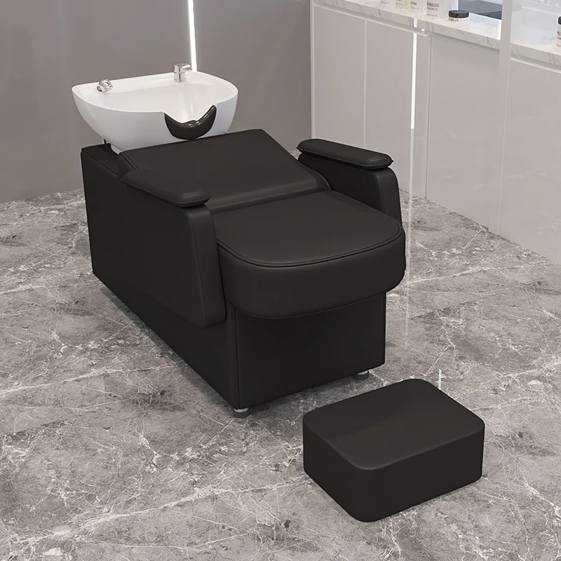 كرسي شامبو أنيق إبداعي من الشمال كراسي شامبو بسيطة ممتازة على طراز Sedia Parrucchiere أثاث صالونات التجميل الاحترافي #5