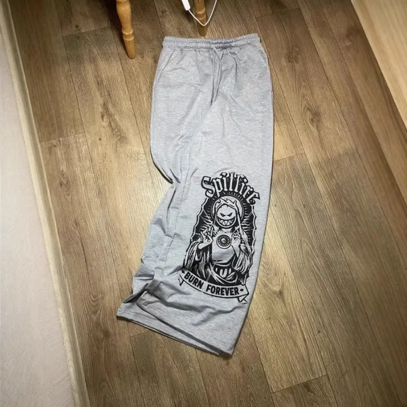 

Man Sweatpants Y2k Pattern Print Baggy Pants Moda Hombre Spodnie Dresowe Męskie Pantalones Holgados Trousers Japanese Streetwear
