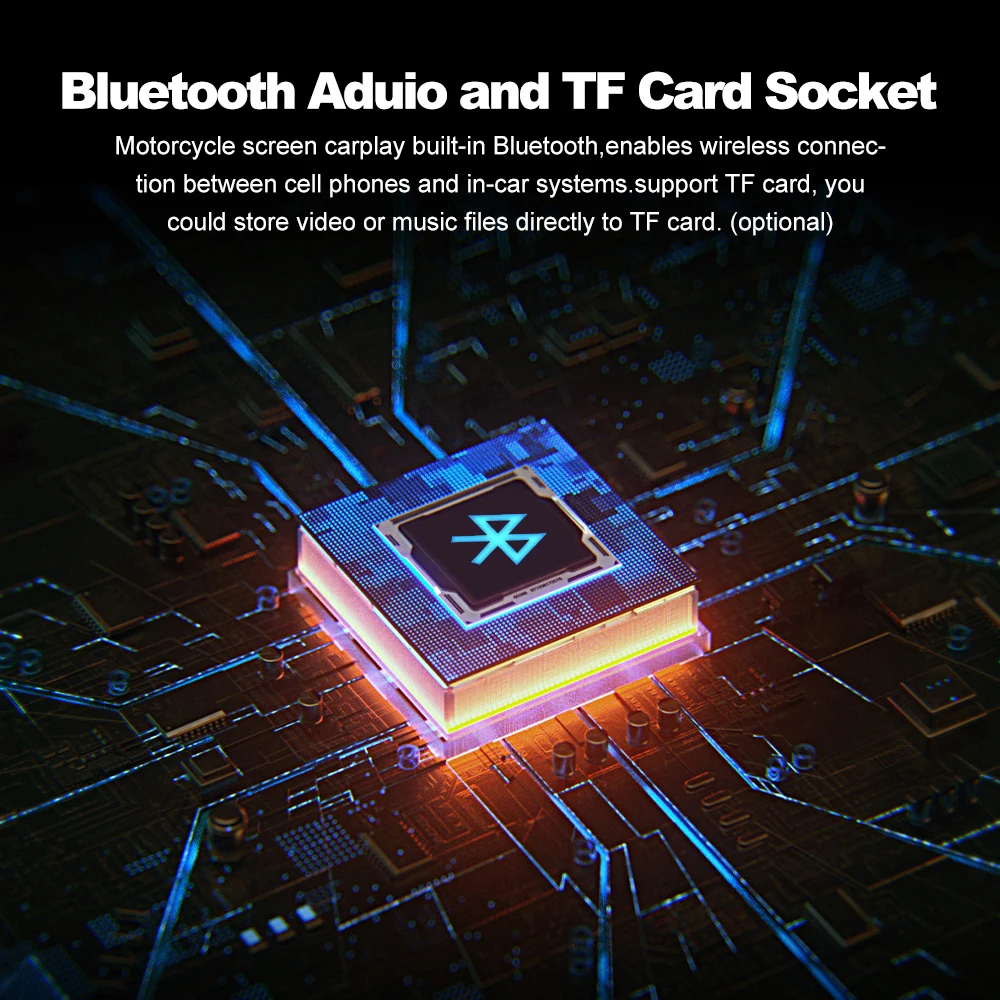 BEPOCAM 5 ''دراجة نارية DVR الملاحة GPS اللاسلكية CarPlay أندرويد السيارات Airplay عرض شاشة تعمل باللمس المحمولة موتو مراقب IPX7 #6