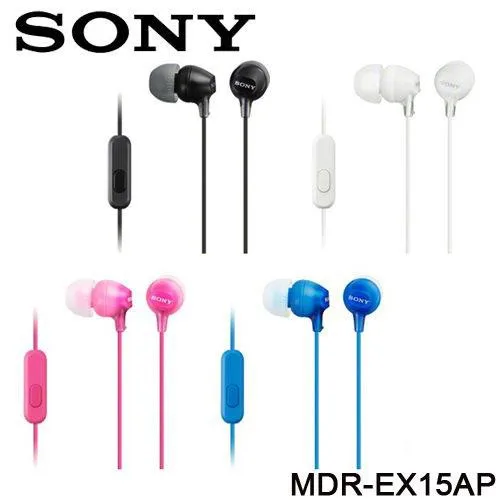 100% Original Sony MDR-EX15AP EX Stereo Headphones with Mic Shopee Singapore