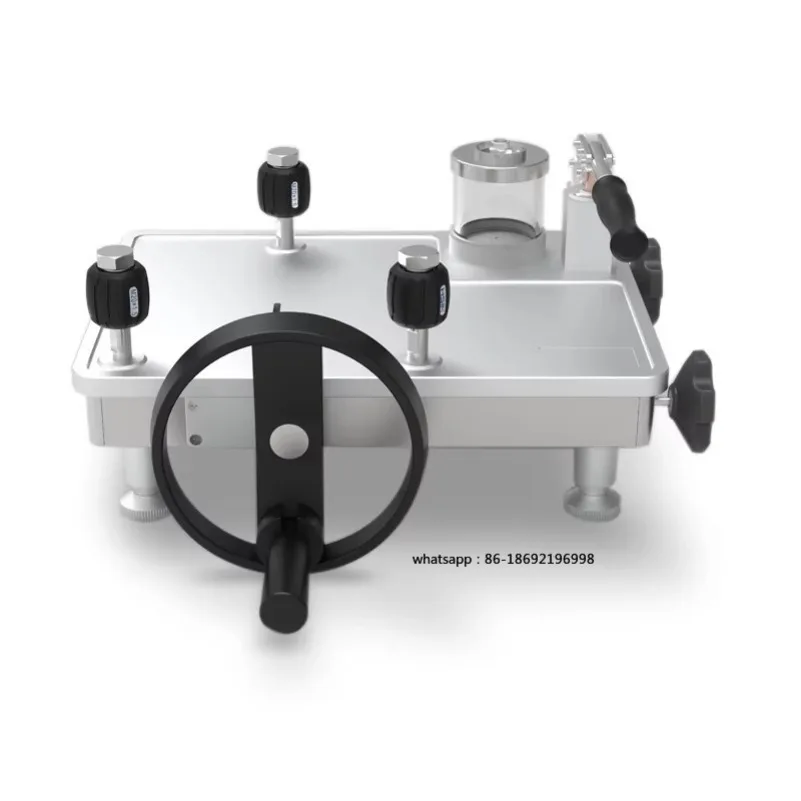Pressure comparator, pump calibration table, hydraulic manual pump, pressure gauge, comparator