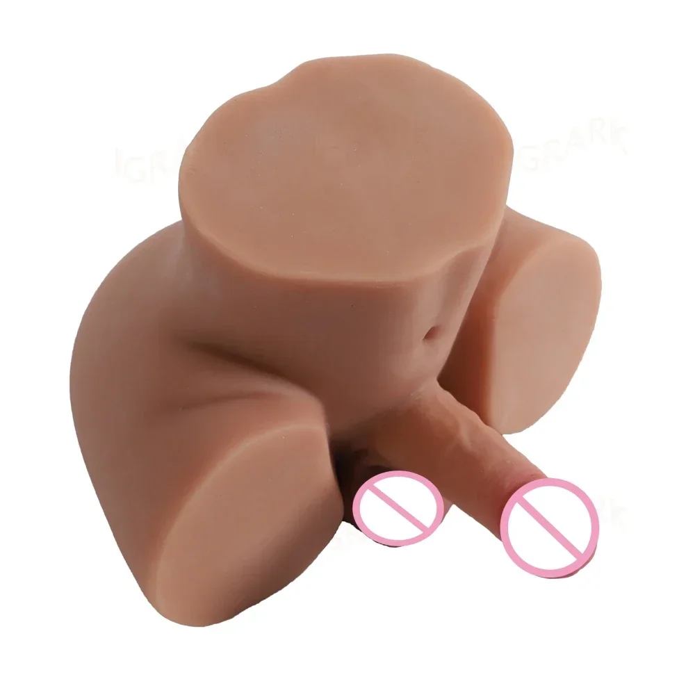 3D Realistic Male Ass Fake Penis Female Masturbation Doll Men\'s Long Penis Dildo Plug Vagina Sex Anal Butt Plug Sex Toys for Men