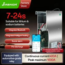 JBD High Power Smart BMS 7S 8S 10S 12S 13S 14S 17S 18S 20S 21S Built-in BT 200A Balance 24V-72V Lithium Battery Management