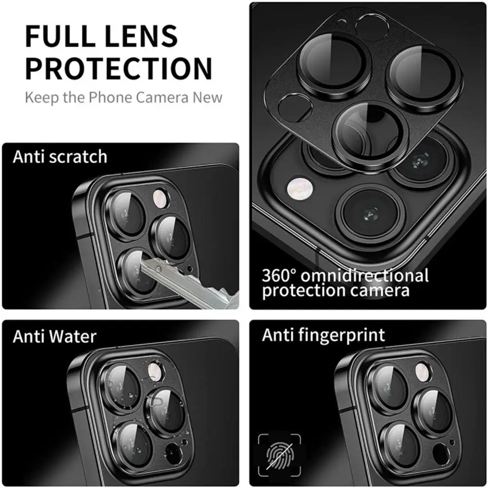 For IPhone 16/16Plus Integrated Metal Lens Protective Film The Rear Camera Is Fully Covered Mobile Phone Lens Film Accessories