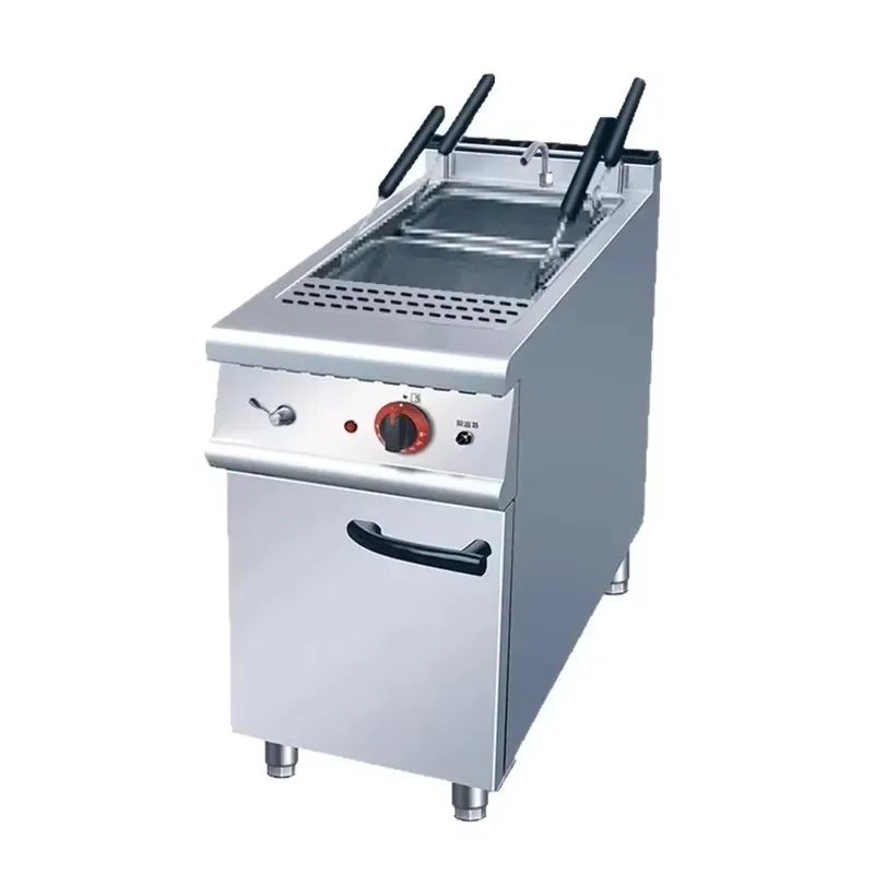 Electric Stainless Steel Noodle Cooking Pot with Cabinet Base 1000-3000W for Dumplings and Spicy Hot Pot
