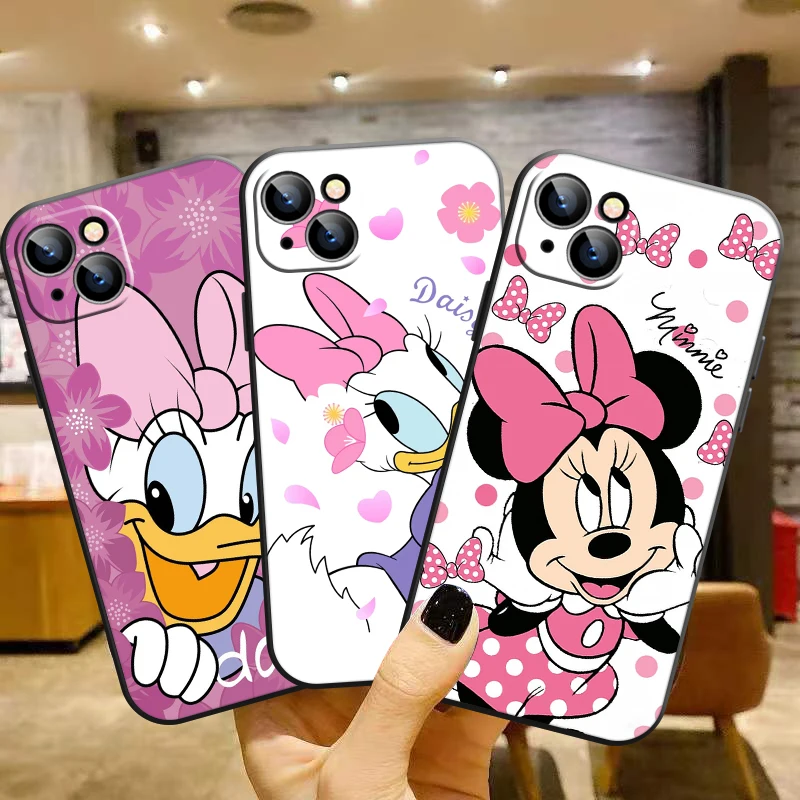 Lilo Baby Disney Stitch For iPhone 14 13 12 Mini 11 XS Pro Max X XR 8 7 6 Plus Soft Black Phone Case Cover