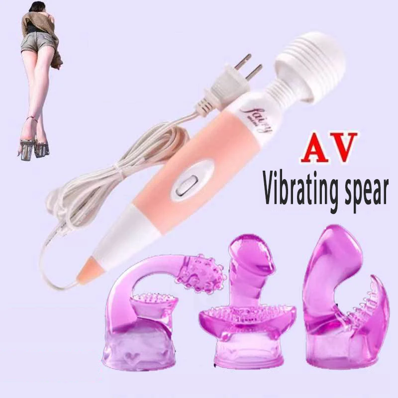 AV 진동기 헤드 기어 딜도 G-Spot Vagina Stimulator 여성 자위대 마술 지팡이 헤드 커버 여성용 섹스 토이 에로틱 제품