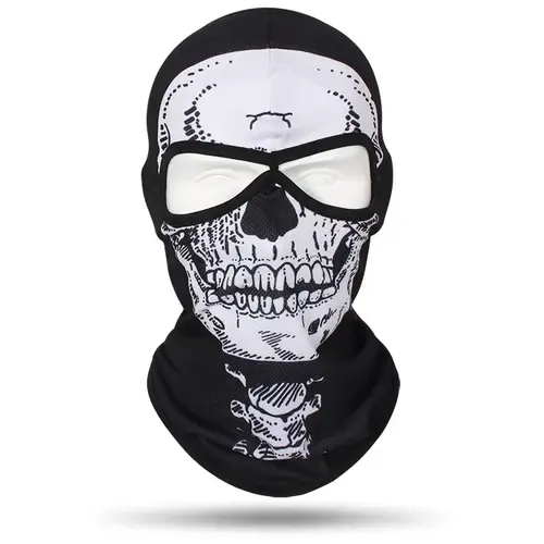 2 Holes Skull Balaclava Outdoor Motorcycle Riding Face Mask Windproof Caps Rider Head Cover Ski Masks MTB Bicycle Headgear - Image 15