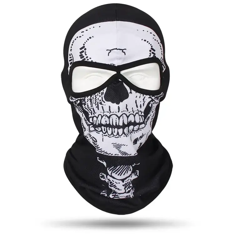 2 Holes Skull Balaclava Outdoor Motorcycle Riding Face Mask Windproof Caps Rider Head Cover Ski Masks MTB Bicycle Headgear - Image 15
