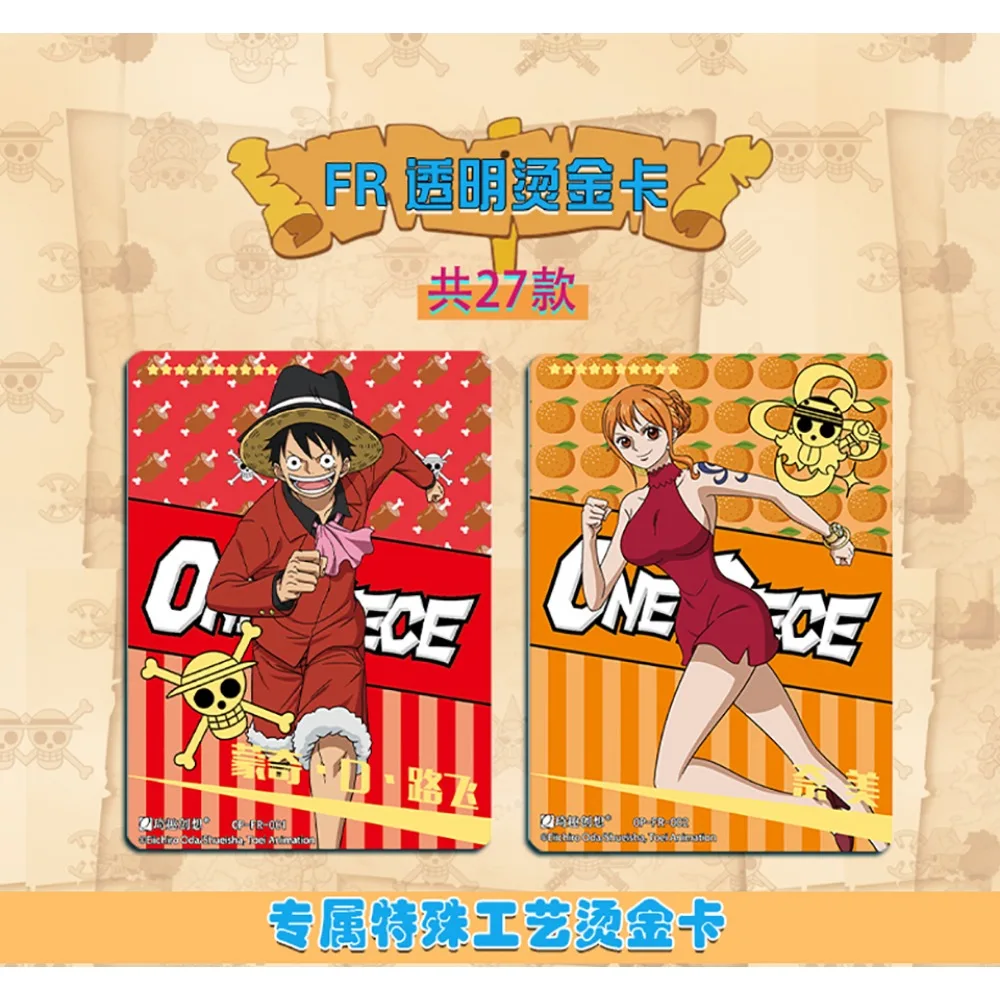 Collection de cartes authentiques One Piece Series of Chapters pour enfants, Anime Comics, Lead Luffy, Hot Gold Card, Toys and Hobbies Gifts