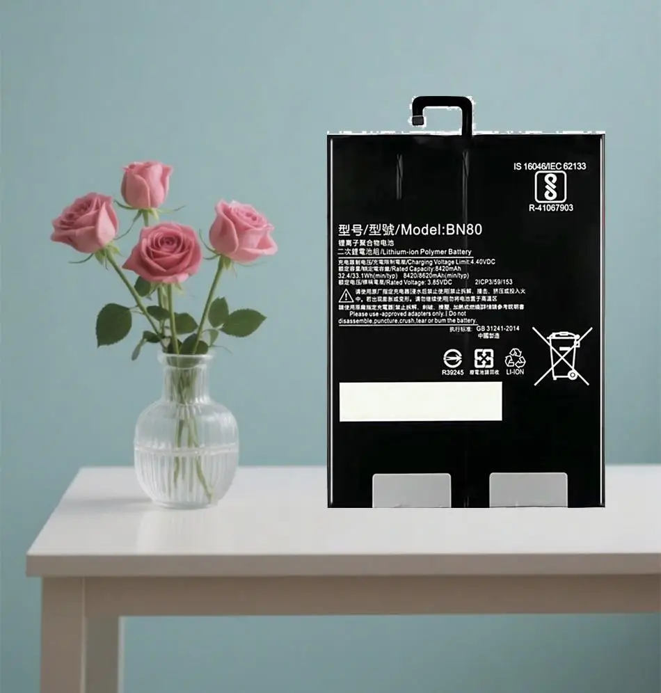 

Для планшета Xiaomi Pad 4 Plus, долговечный аккумулятор 8420 мАч BN80
