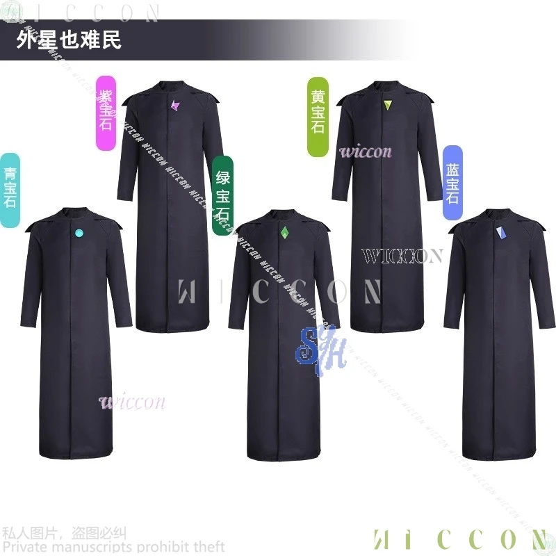 

Fantasia Halloween Cartoon Character Uniform Black Magic Wizard Robe Five-colored Props Halloween Christmas Party Cosplay Disfra