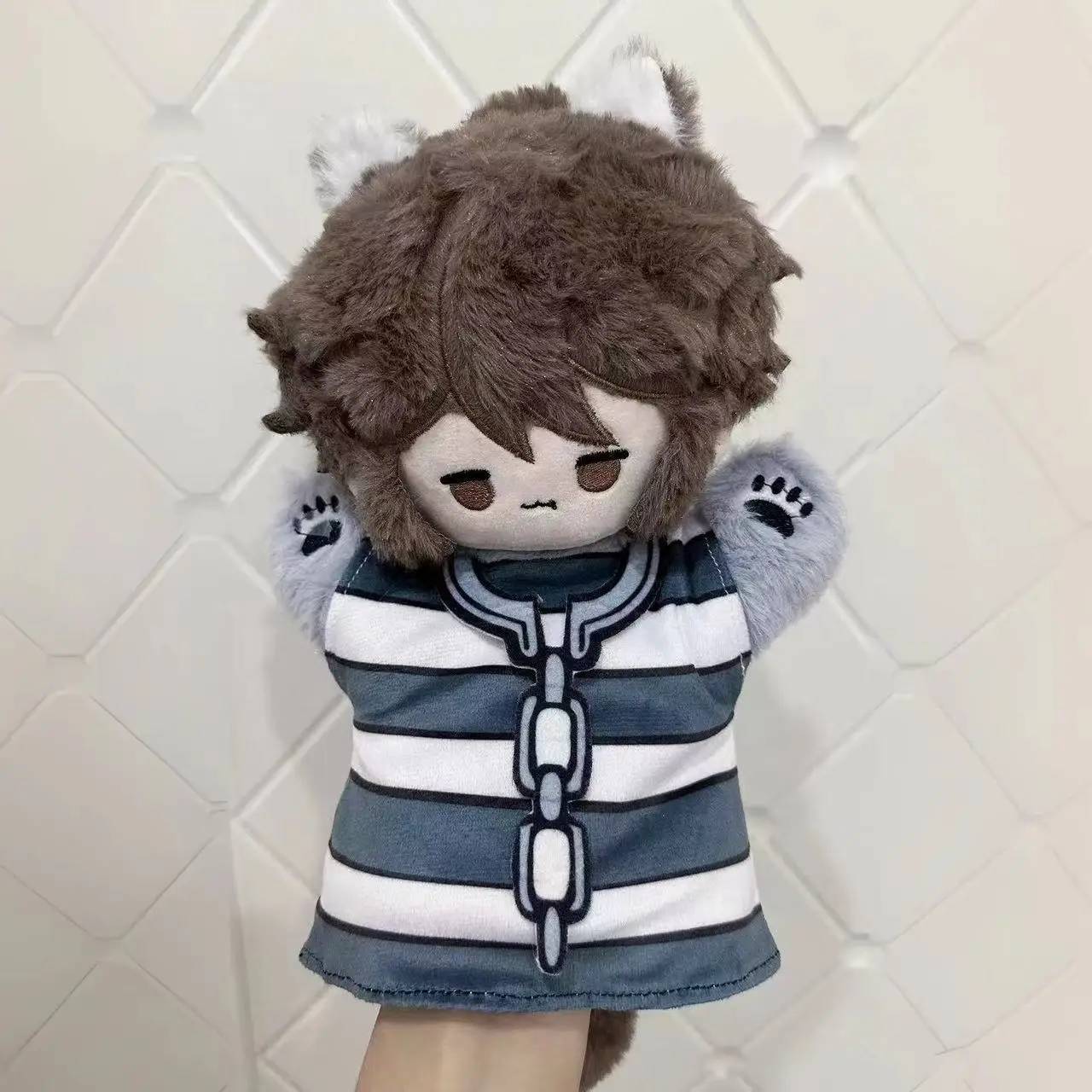 Anime Game Identity Ⅴ Plush Hand Puppet Doll 25CM Frederick Kreiburg Luca Balsa Soft Stuffed Glove Toys Birthday Gift