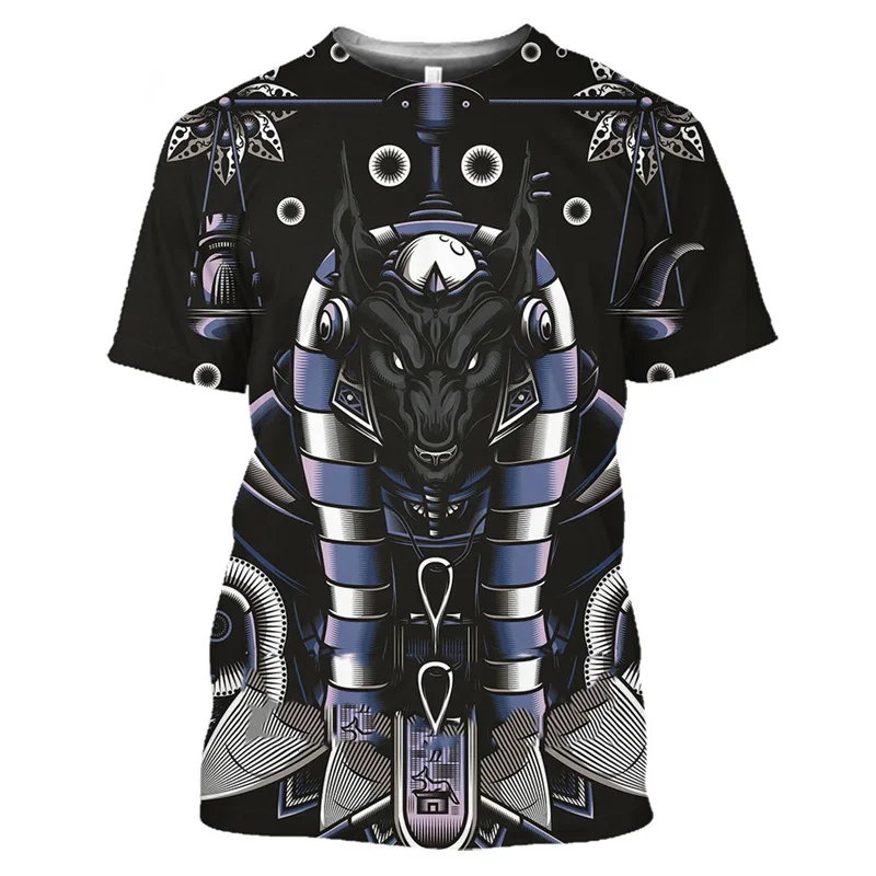 

Anubis, The Ancient Egyptian God of Death graphic t shirts Summer Fashion Casual streetwear 3D Printed quick-drying t-shirt Tops