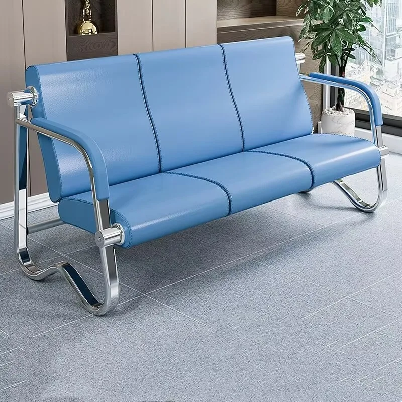 Office Waiting Chair Lobby Clinic Airport Station Office Waiting Area Furniture Metal Public Reception Seating