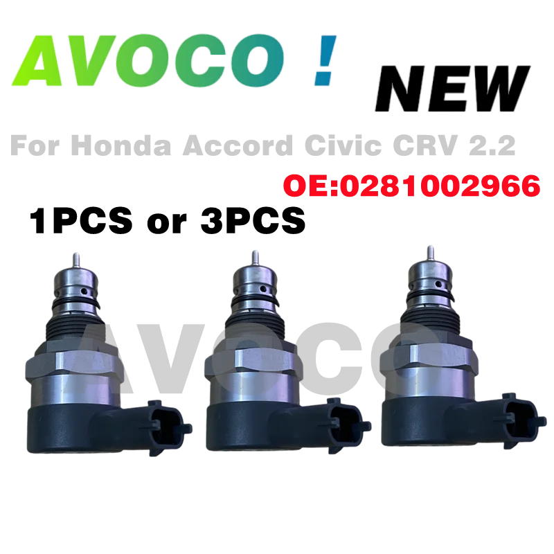 

1/3pcs Diesel Engine Spare Parts DRV Fuel Pressure Regulator Control Valve 0281002966 AMD151792 For Honda Accord Civic CRV 2.2
