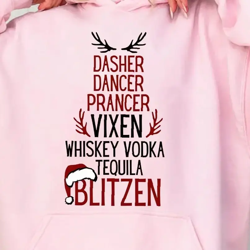 

Retro Vintage Sweatshirt Aesthetic Graphic Hoodies Y2K Unisex Versatile Stylish PulloverLasher Dancer Prancer Vixen Christmas