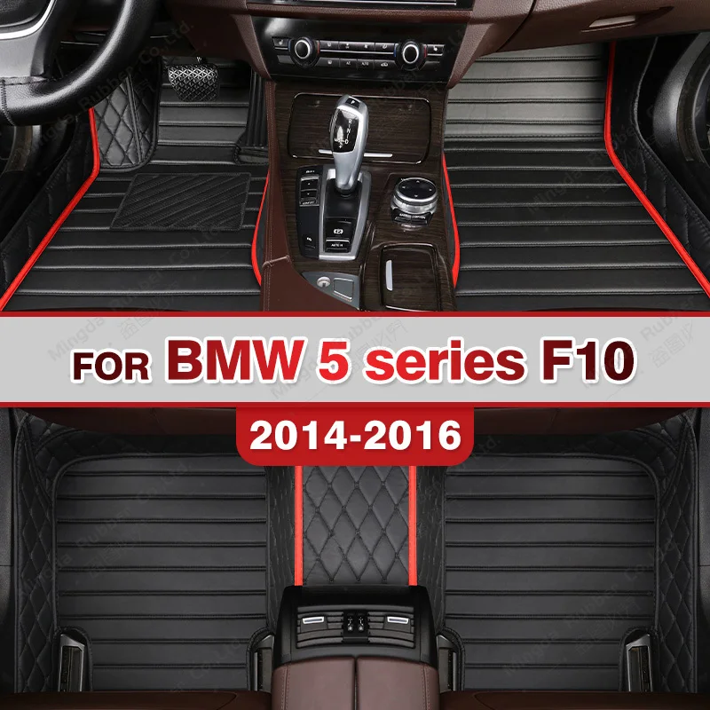 

Автомобильные коврики для BMW 5 серии F10 520i 528i 535i 2014 2015 2016 Пользовательские автомобильные подушечки для ног автомобильный ковер чехол