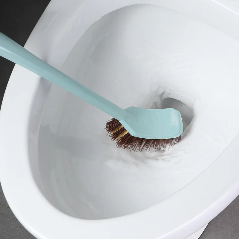 Cute Toilet cleaning Brush Bathroom Wall Mounted Hanging Long Handle Brush Cleaner Household Wc Burste Home Accessories