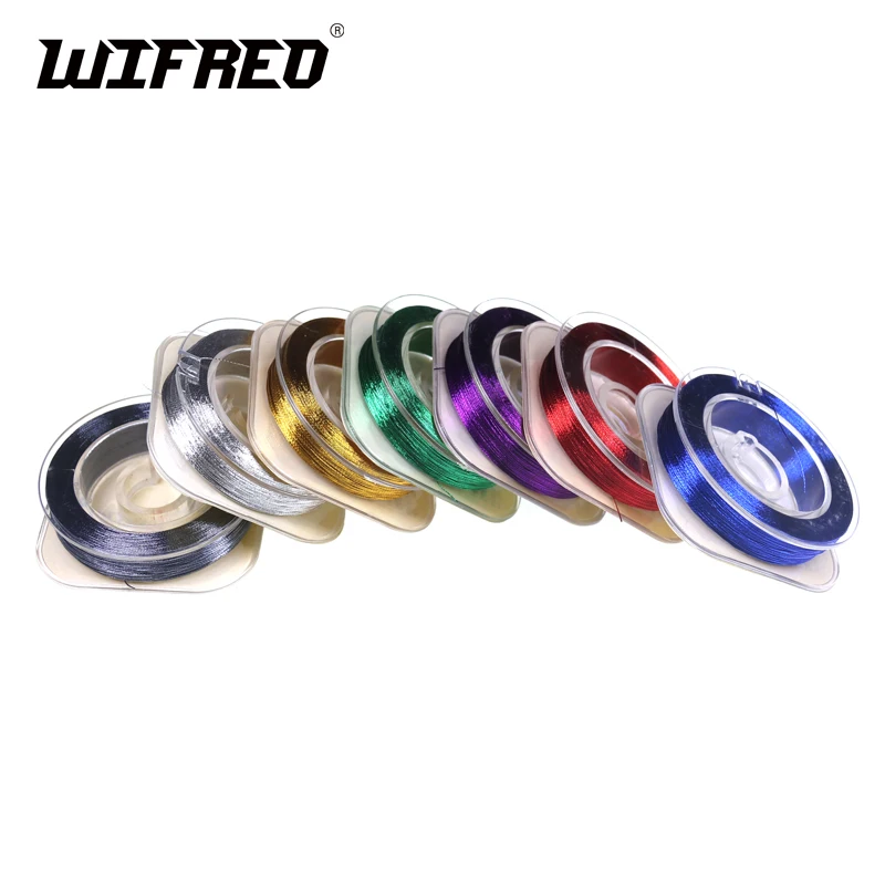 Wifreo 50m/spool 7 Colors Metallic Rod Wrapping Fishing Line Thread Nylon Fibers Rod Building Guide Reparing DIY Fishing Rod