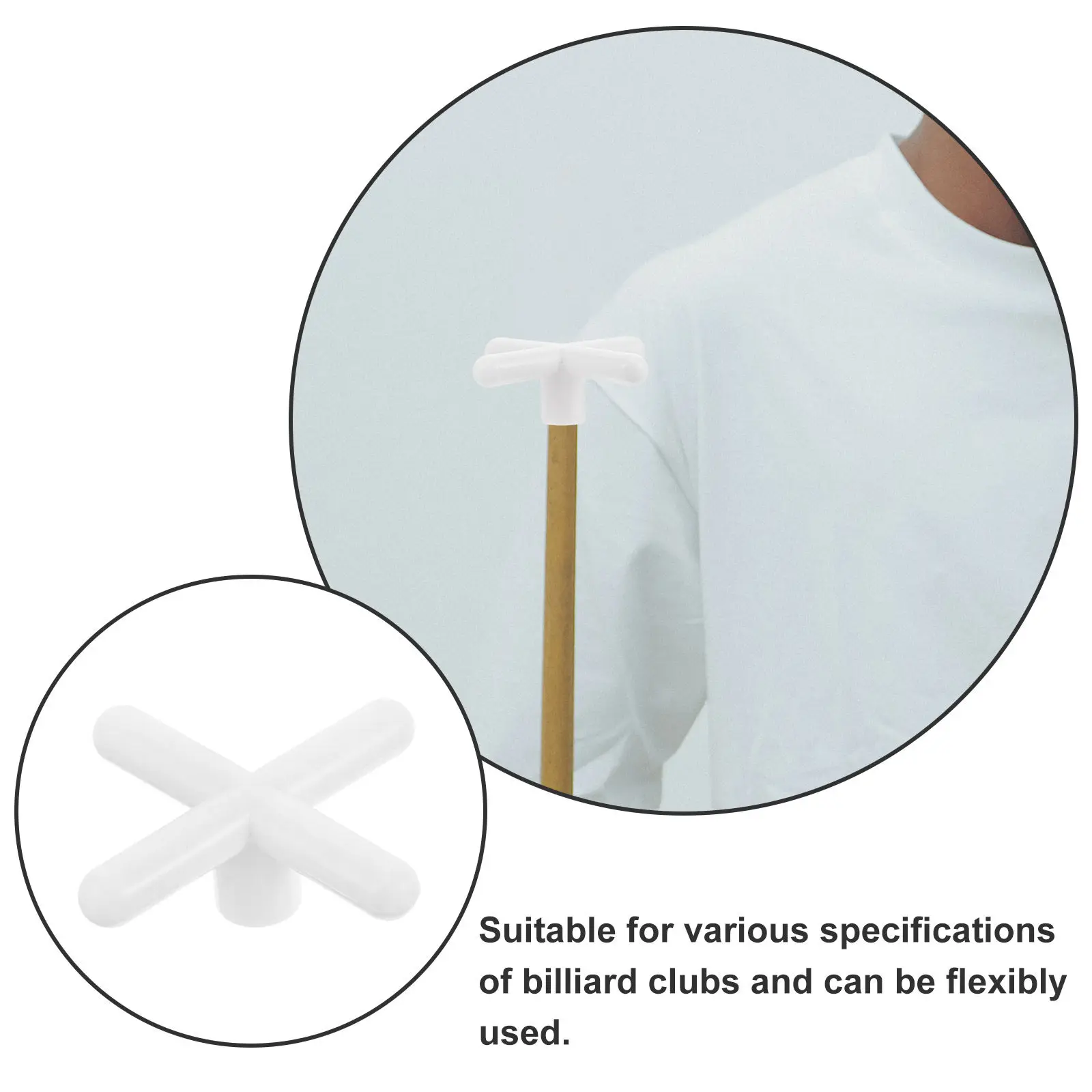10Pcs Pool Bridge Heads Plastic Cross Shape Billiard Cue Resting Stand Bridge Extender Pool Stick Replacement Accessory