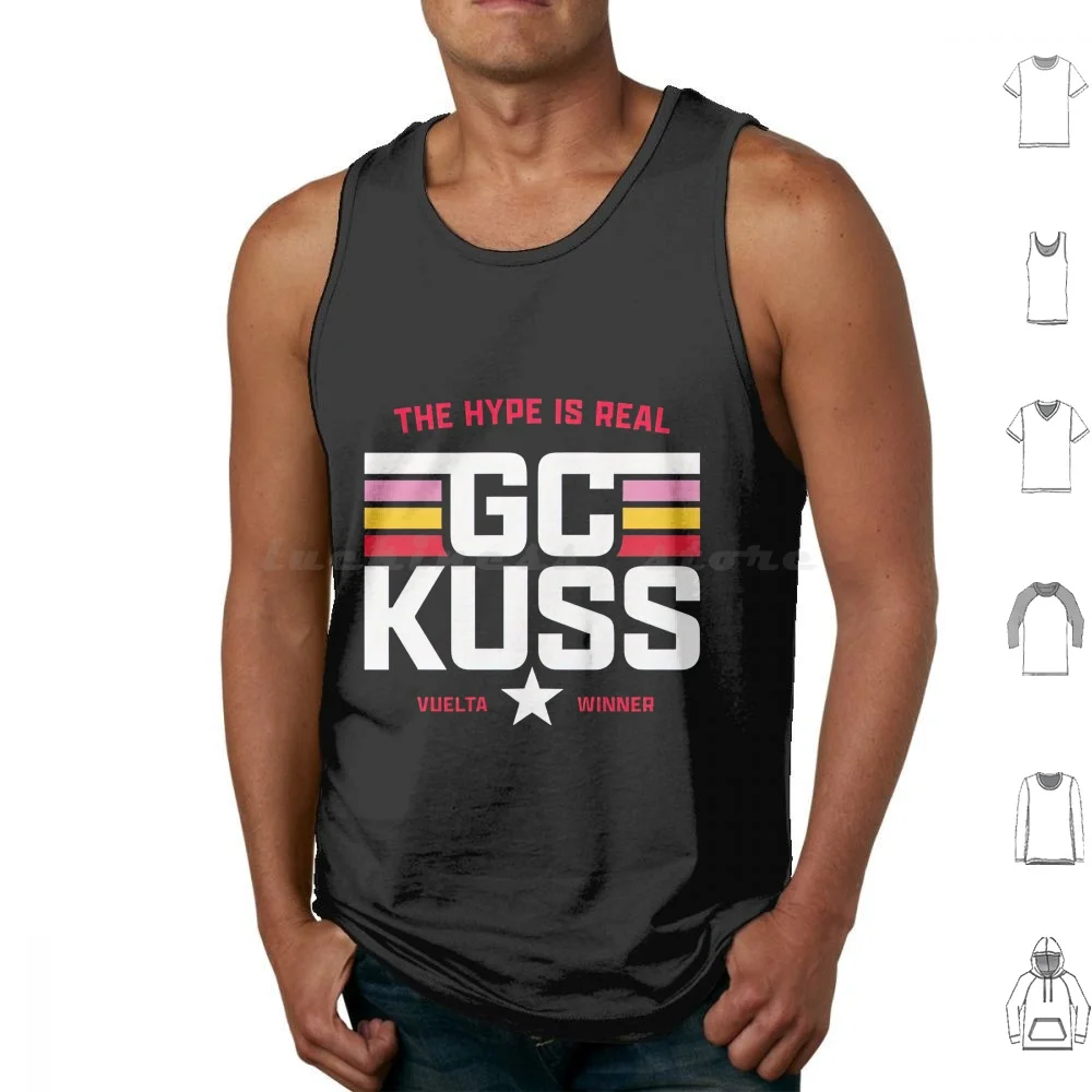 Casual Kuss-Vuelta 2023 Tank Tops Vest Sleeveless American Sepp Kuss Sepp Kuss Cyclist Cycling Tdf France Sepp Jumbo