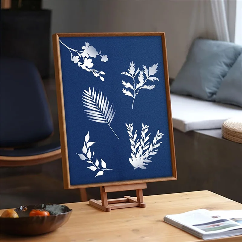 ABXF-32 Arkusze papieru cyjanotypowego Zestaw papieru do drukowania słonecznego, do drukowania słonecznego Papier wrażliwy na słońce dla dzieci i dorosłych Rzemiosło Projekt DIY
