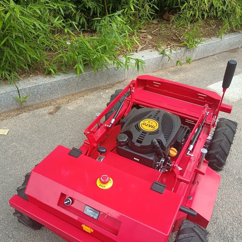 カスタマイズ可能な強力な24Vリモコン式自走芝刈り機、サッカー場のメンテナンスや芝刈りロボットに最適