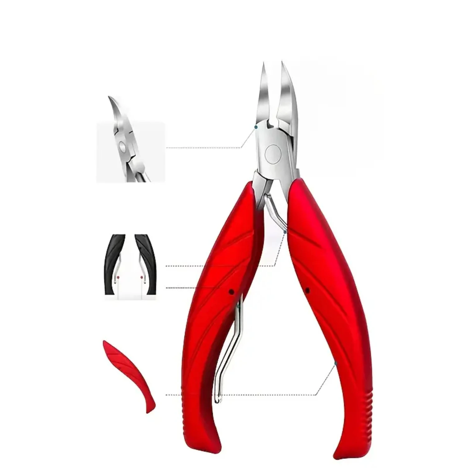 Professional Stainless Steel Nail Clippers for Improved Paronychia Care