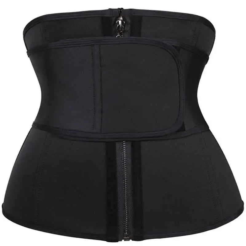 

Neoprene Waist Trainer Shaper Corset Underbust Bustier Zip Up Slimming Cincher Girdle Belt One Belt Corselet Korsett Gym Sports