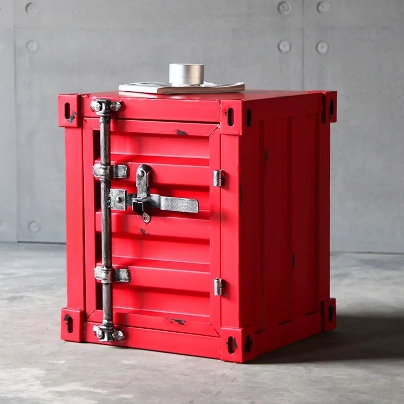 

Creative Industrial Style Furniture Bedroom Bedside Table Restaurant Bar Personalized Metal Decorative Lockers